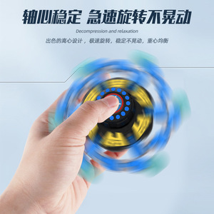 Toupie transformable à manivelle lumineuse pour enfants et adultes, pour la relaxation et la décompression - Product Image 3