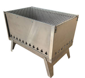 Chimenea de Camping Plegable de Acero Inoxidable de Lujo, Moderna, con Sistema de Seguridad Flame Tamer Parrilla RB-385 para 2-3 Personas - Product Image 3