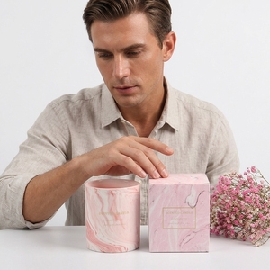 เทียนหอมอโรมาเธอราพีลายหินอ่อนสไตล์นอร์ดิกสุดหรู งานฝีมือประณีต ของตกแต่งบ้านสุดเก๋ เหมาะเป็นของขวัญสำหรับสาวๆ - Product Image 1