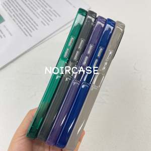 Étui <span class=keywords><strong>pour</strong></span> téléphone Android PC-Teinte solide semi-transparente, style étudiant, compatible avec les appareils Android, léger - Product Image 3