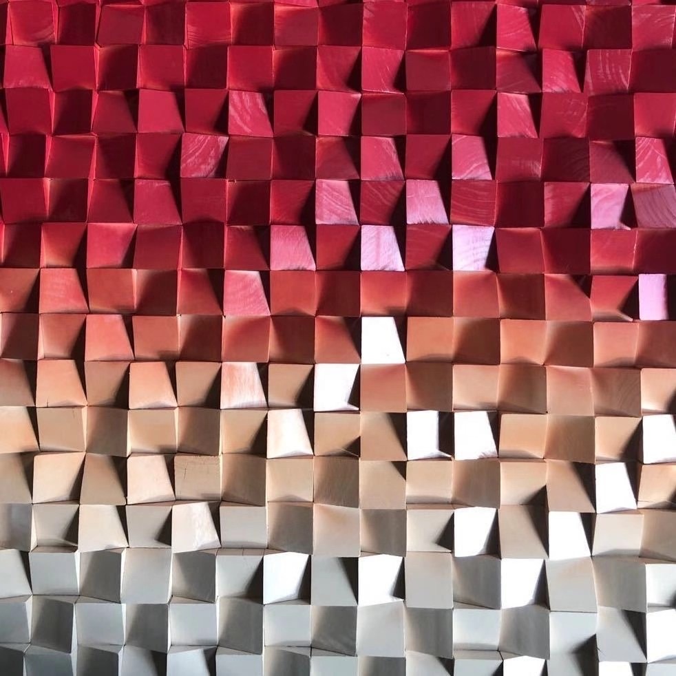 Внутреннее украшение, настенная облицовка из натурального дерева, матовая декоративная панель