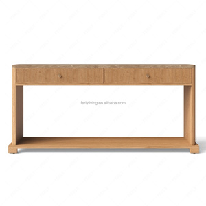 <span class=keywords><strong>Table</strong></span> <span class=keywords><strong>console</strong></span> à nervures FERLY Emperador avec tiroirs, <span class=keywords><strong>table</strong></span> moderne pour entrée, couloir, salon - Product Image 3