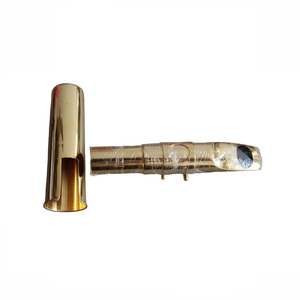 Boquilla de Saxofón Barítono de Metal Chapado en Oro Eastern Music con Tapa y Abrazadera - Product Image 2