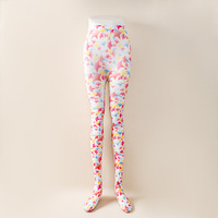 Collants en soie imprimés pour femme, motif floral, léopard et papillon, anti-accroc, collection printemps-automne, style international
