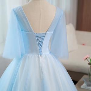 ชุดราตรีสไตล์ใหม่หรูหราหรูหราเวทีเดินแคทวอล์ชุดสอบ<span class=keywords><strong>กระโปรง</strong></span><span class=keywords><strong>ยาว</strong></span>การประชุมเดี่ยว - Product Image 4