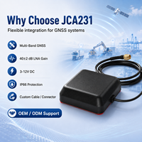 Antenne active GNSS de haute précision OEM GPS GLONASS BeiDou Galileo L1 L2 L5 avec connectivité SMA, protection IP66, câble personnalisé
