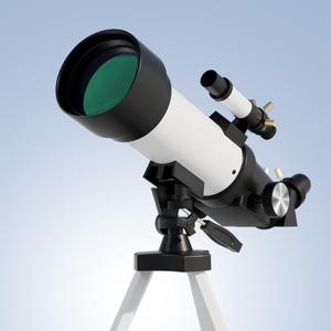 F70400 Astronomisches Teleskop Weiß-Schwarz Hochauflösende Vergrößerung für Sternbeobachtung Mondbeobachtung Geschenk-Teleskop - Product Image 6