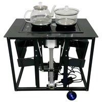 Accessoires de table à thé relevable intelligente en métal Jinruida, support de quincaillerie inclinable automatique télécommandé de style îlot pour café