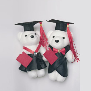 ตุ๊กตาหมีน้อยสวมชุดครุย ตุ๊กตาหมีปริญญาโ<span class=keywords><strong>ท</strong></span> ตุ๊กตาหมีดุษฎีบัณฑิต ของขวัญสำหรับนักเรียนในช่วงฤดูกาลรับปริญญา - Product Image 4