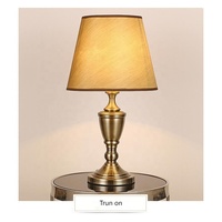 Nouveau tissu abat-jour Base en métal traditionnel décor à la maison luxe Antique Table et sol debout ensemble pour salon lampe