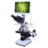 DT-60T Trinocular Biological Digital Microscope 7" HD LED Display Optional Compatible Microscope for Lab Education