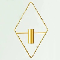 Kreative Wand montage Geometrische Eisen Blumen halter Nordic Hanging Flower Pot Wand dekoration Pflanzer halter Innenwand Vase