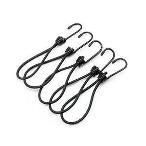 10 Cái <span class=keywords><strong>Bungee</strong></span> Dây Với Hooks Heavy Duty Set Cao Su Đàn Hồi Dây Thừng Cho Tarps Lều Dây Kệ - Product Image 4