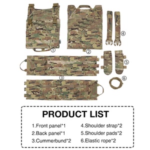 Chaleco Táctico TOPTACPRO Color Coyote Marrón, Portaplacas AFPC, Chaleco Modular con Hebilla de Liberación Rápida - Product Image 4