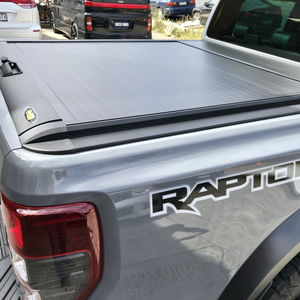 Couvercle rétractable en aluminium pour couvercle de <span class=keywords><strong>coffre</strong></span> de camionnette, protecteur de lit de <span class=keywords><strong>coffre</strong></span> pour <span class=keywords><strong>Ford</strong></span> <span class=keywords><strong>Ranger</strong></span> 2023 Offre Spéciale pliable - Product Image 1