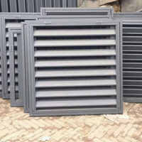 Stores à lamelles sur mesure en aluminium avec cadre en aluminium et verre fixe pour fenêtres à lamelles de maison