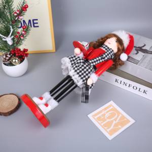 <span class=keywords><strong>Soldados</strong></span> Decorativos <span class=keywords><strong>Navideños</strong></span> Femeninos de Diseño Moderno, Cascanueces de Madera de 38 cm, Muñeca Artesanal, Juguete Clásico, Regalo para Niñas - Product Image 6