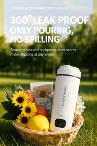 غلاية كهربائية صغيرة محمولة للسفر عالية الجودة، زجاجة ماء كهربائية للسفر بأفضل سعر وجودة عالية - Product Image 5