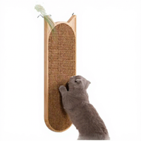Griffoir pour chat détachable en bois et sisal, mobilier et accessoires pour animaux de compagnie