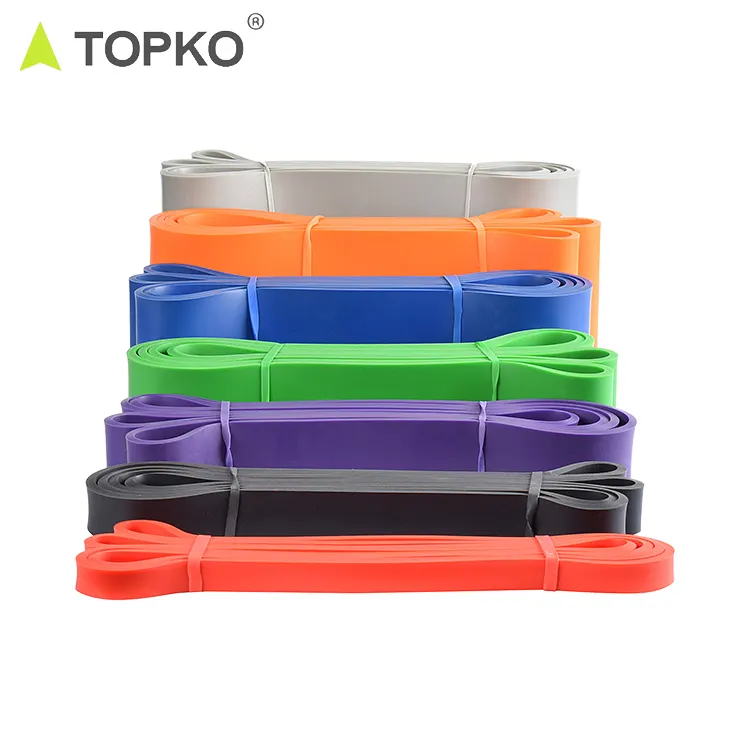 TOPKO Set of 4 Pull up Assist Band Exercise Resistance Bands Power Band
