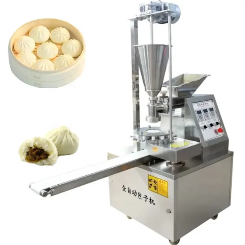 Máquina automática para hacer Baozi Siomai, máquina de moldeo de pan Momo, máquina de bollos al vapor