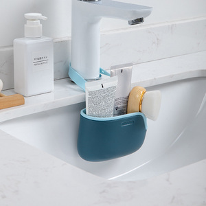 Panier de rangement suspendu simple à double couche pour évier, pour éponges et ustensiles de cuisine, avec fonction de drainage - Product Image 3