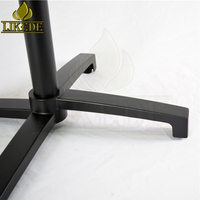 Base de table pliante détachable empilable en aluminium noir pour l'extérieur