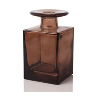 Flacon diffuseur carré en verre ambré de 150 ml, avec compte-gouttes à ouverture facile, sérigraphié, marque Lvhuan, vide, pour l'emballage d'huiles essentielles