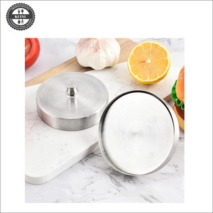 DIY 친환경 주방용 304 스테인리스 스틸 밥볼 샌드위치 오믈렛 몰드 버거 패티 사계절용 수동 햄버거 프레스 - Product Image 4