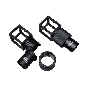 RJXHOBBY RJX3716 Plaque centrale de fixation d'adaptateur en alliage d'aluminium noir 25 mm légère 87g anti-jouissance horizontale - Product Image 2