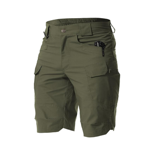 Durable men’s <b>cargo</b> hiking shorts, water-resistant and quick-dry, designed for tactical <b>work</b> with multiple pockets - Product Image 3