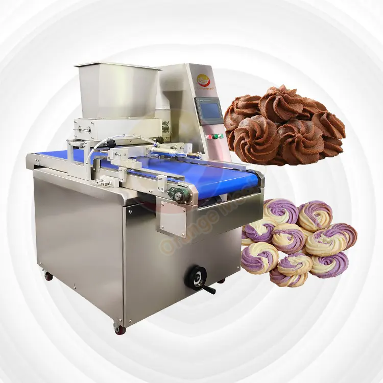 Automatische Drop Decorate Extruder Cutter Fortune Depositor Kleine Macaron Cookie Biscuit Make Machine