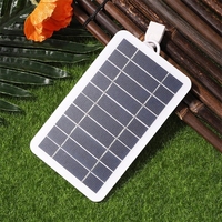 Mini panneau solaire USB, chargeur solaire haute performance monocristallin pour appareil photo, petit ventilateur, batterie externe, lanternes de camping