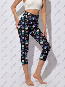 เลกกิ้งผู้หญิงรุ่นใหม่ขายดี ทรงเอวสูง เนื้อผ้านุ่มพิเศษ ระบายอากาศดี ถักทออย่างประณีต ผ้าไหมนมขัดสองชั้น ซีรีส์ก็อบลิน - Product Image 2