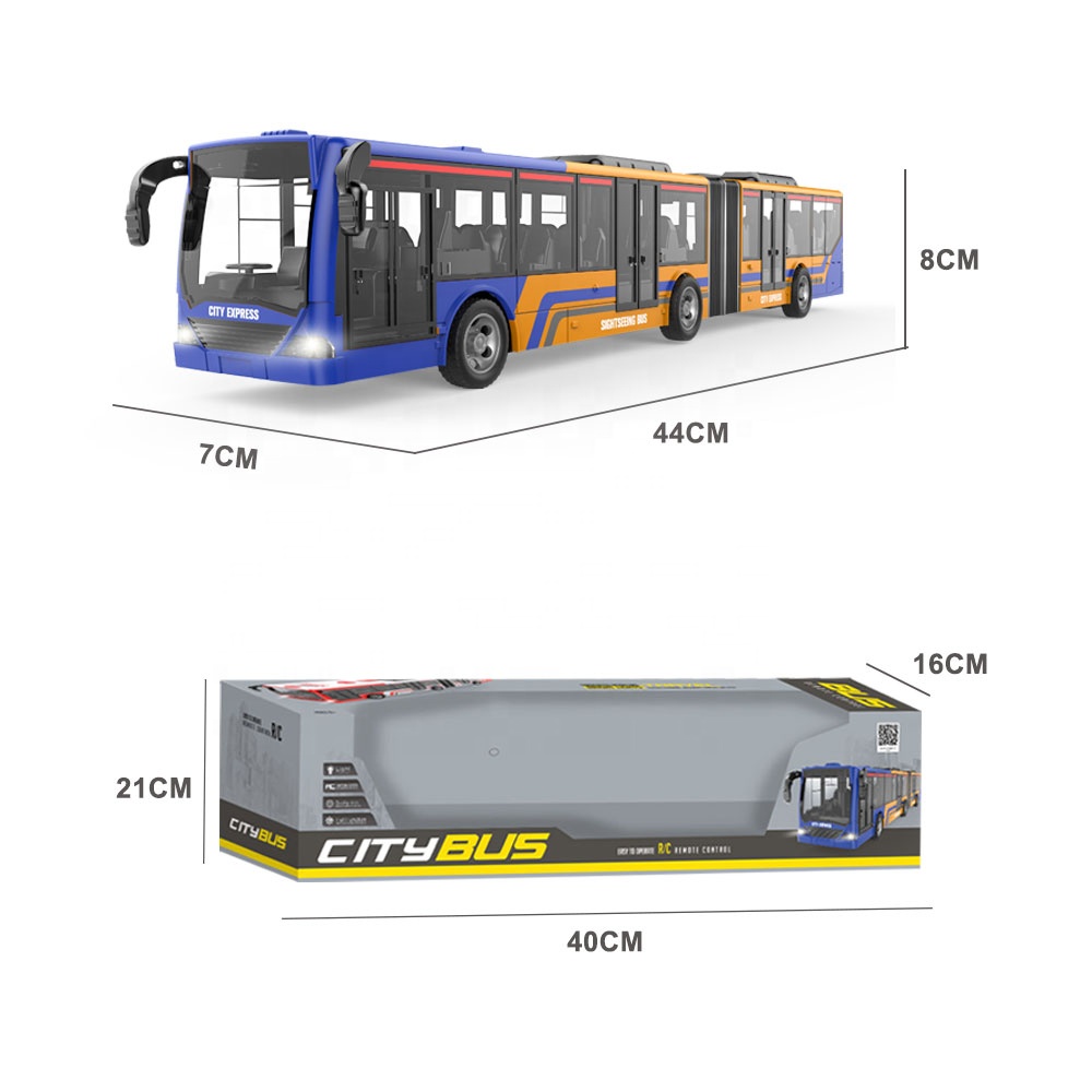 2.4ghz 4 Channels Remote Control Bus Toy - Full Function