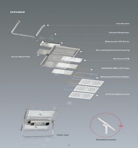CET-110-500M tùy biến cao lumen và linh hoạt điều chỉnh IP65 thương mại công cộng cảm ứng 500 Wát 600 wát LED mô-đun nhẹ Lũ lụt - Product Image 4
