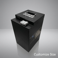 Batterie LiFePO4 12,8 V 100 Ah pour stockage d'énergie domestique, système solaire, alimentation de secours pour véhicules électriques, personnalisable en différentes tailles