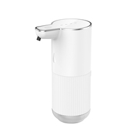Distributeur de savon mousse automatique à capteur, 360 ml, ABS blanc/noir, pour comptoir, écologique, moderne, hôtel, cuisine, salle de bain, intelligent