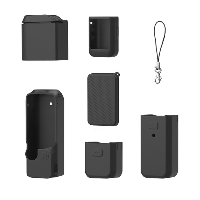 Compatible for Dji OSMO Pocket 3 6 in 1 Accessories Protective Silicone Case Cover Kit