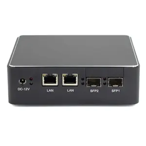 SFP NETWORK J1900 X86 Mini PC black barebone micro pc mini computer