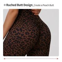 Combinaison de fitness une pièce imprimé léopard, dos évidé, pour femmes, vêtements de sport, ensembles de yoga pour femmes