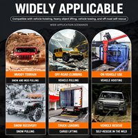 Treuil électrique à câble métallique robuste 12000 Lbs, 12V/24V, auto-bloquant, pour le dépannage de camions lourds et les grues à flèche pliante - Prix usine