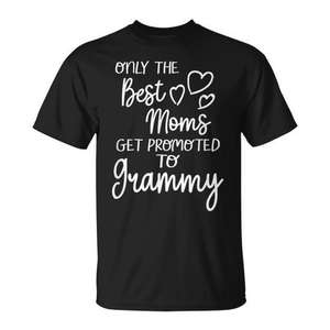 Las mejores mamás se promocionan a la categoría de abuela, camiseta para regalo de abuela - Product Image 1