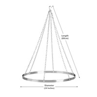 Décoration et fournitures de mariage : Kit de quincaillerie pour rideaux de plafond de mariage 30/60 cm, anneaux de suspension, support d'anneaux, kit de draperie suspendue