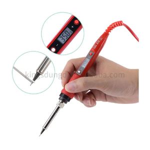 110V 220V 80W LCD Soldering iron kit adjustable temperature solder weldinools <strong>Ceic</strong> heater solderinips 15kind copper tip - Product Image 1