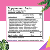 Prix de gros usine : Complément alimentaire pour femmes – Capsules de probiotiques et prébiotiques avec canneberge pour le soutien de la santé féminine