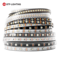 Nouvelle version UL D5V SK6812 RGBW Blanc pur 30 60 144 pixels adressables individuellement Bande LED numérique couleur de rêve SK6812RGBW