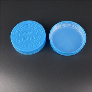 Custom Plastic Caps Child Resistant Lids 68 70mm 410 CRC Caps Childproof Closure Top PP Plastic Bottle Screw Cap - Product Image 1