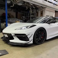 Aérations de pare-chocs avant en fibre de carbone pour Chevrolet Corvette C8 Stingray Coupé 2 portes 2020-2021