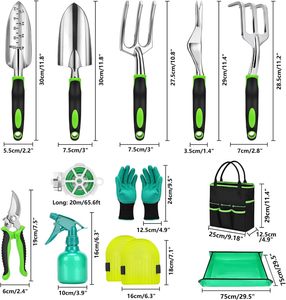 Juego de 12 Herramientas de Jardinería de Aluminio Duradero, Kit de Herramientas Manuales de Jardín Resistentes con Bolsa de Almacenamiento - Product Image 2